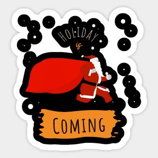 Santa Claus retro vintage Christmas shirt holiday gift stickers Sticker